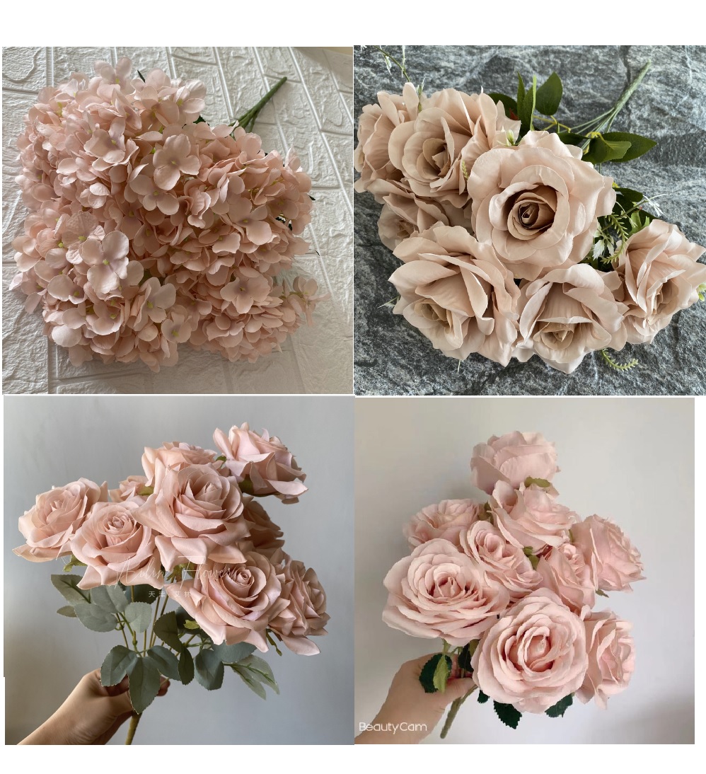 Baby Rice Food - ตกแต่งงานแต่งงาน Rose Dusty สีชมพู Blush Nude