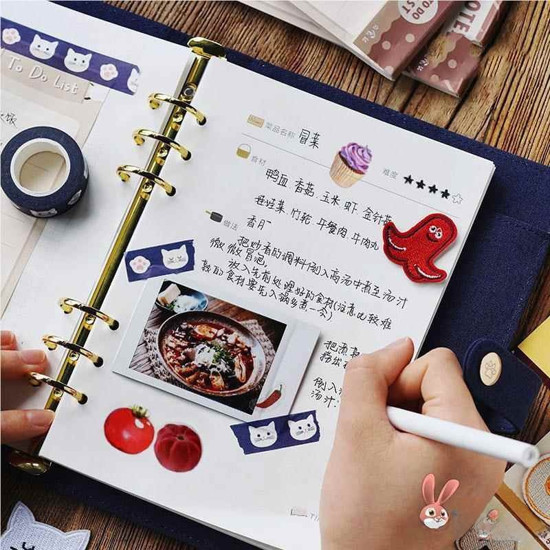 Baby Food Recipe Book - สมุดบันทึกสูตรอาหารเขียนมือสุดสร้างสรรค์ สมุดทำอาหาร DIY แบบแยกหน้า สมุดบันทึกอาหารเด็ก ไดอารี่อาหาร