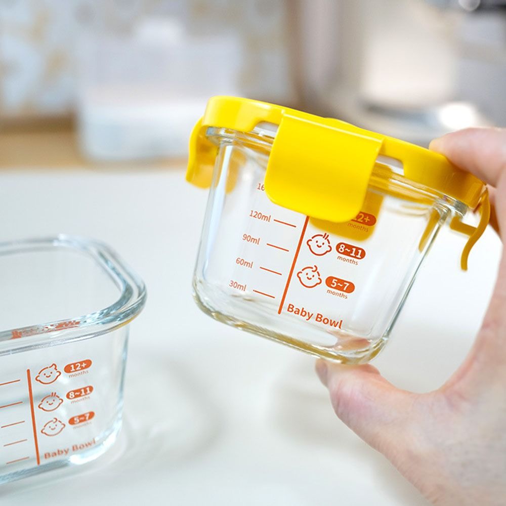 Baby Food Category - กล่องเก็บอาหารใหม่ 170 มล. ใช้กับไมโครเวฟได้ ปลอดภัยสำหรับอาหารเด็ก แก้วใส่อาหารเด็ก
