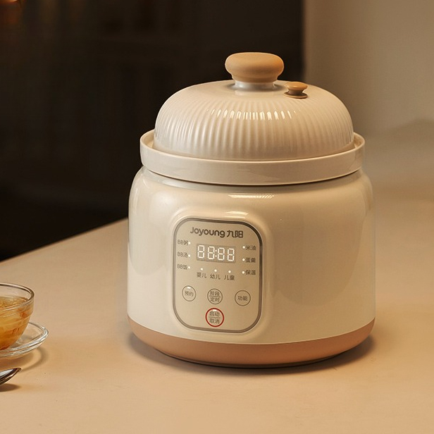 Baby Rice Food - หม้อไฟฟ้าอเนกประสงค์เซรามิก จิ่วหยาง สำหรับทำข้าวเด็ก น้ำมันเด็ก อาหารเสริมเด็ก หม้อตุ๋นไฟฟ้าแบบแรงดันต่ำ