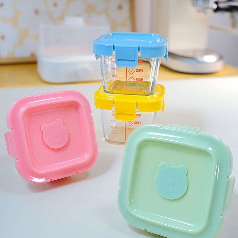 กล่องเก็บอาหารขนาด 170 มล. ใหม - Baby Food Containers Glass บทวิจารณ์และราคา