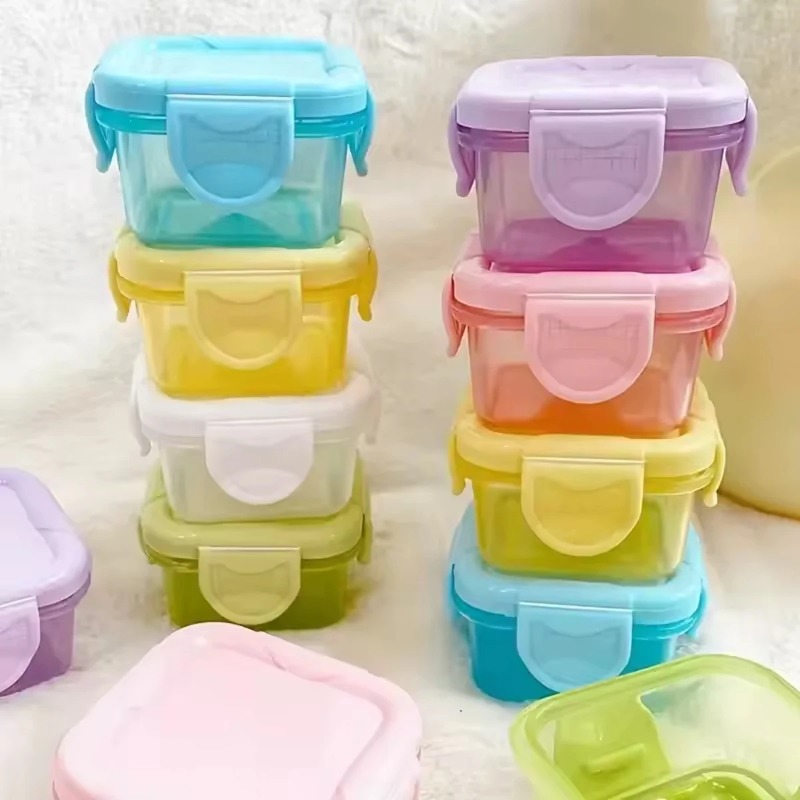 ชุดกล่องเก็บอาหารขนาดเล็ก 4 ชิ - Baby Food Containers Glass บทวิจารณ์และราคา