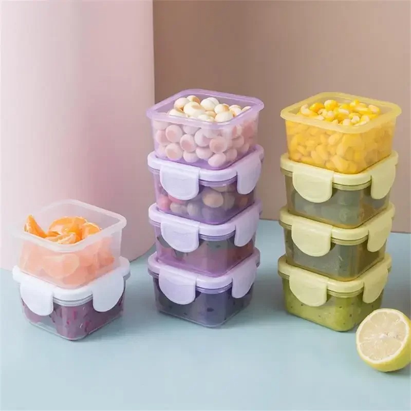 ชุดกล่องเก็บอาหารขนาดเล็ก 4 ชิ - Baby Food Containers Glass บทวิจารณ์และราคา