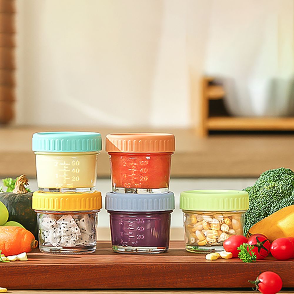 ขวดแก้วเมสัน 6 ชิ้น สำหรับใส่อ - Baby Food Containers Glass บทวิจารณ์และราคา