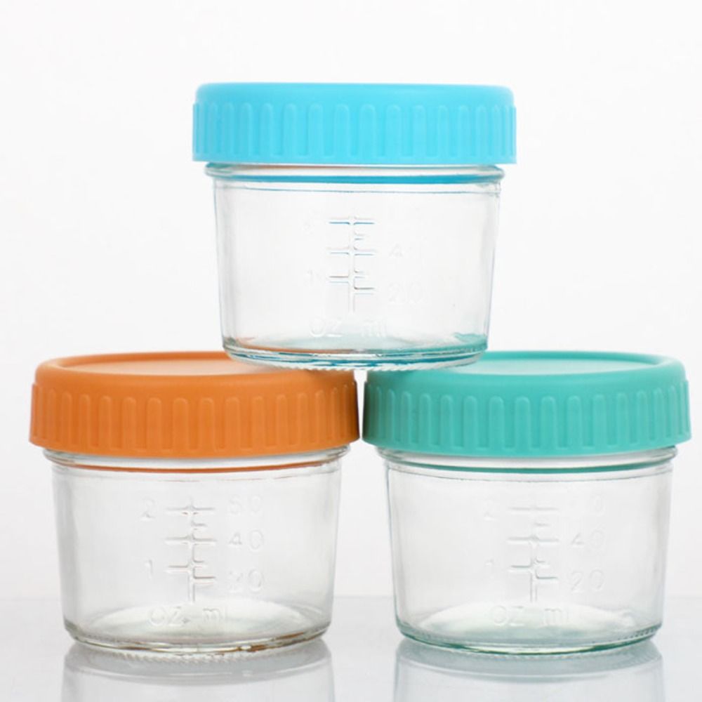 ขวดแก้วอเนกประสงค์สำหรับใส่อาห - Baby Food Containers Glass บทวิจารณ์และราคา