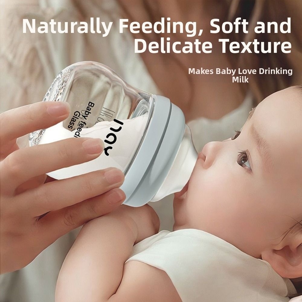 ขวดนมแก้วป้องกันท้องอืดป้องกัน - Baby Food Containers Glass บทวิจารณ์และราคา