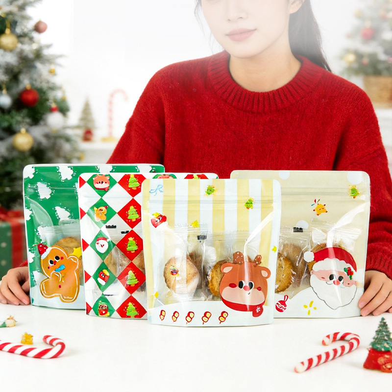 ถุงของขวัญคริสต์มาสเกรดอาหาร ถ - Baby Food Zip Lock Bag บทวิจารณ์และราคา