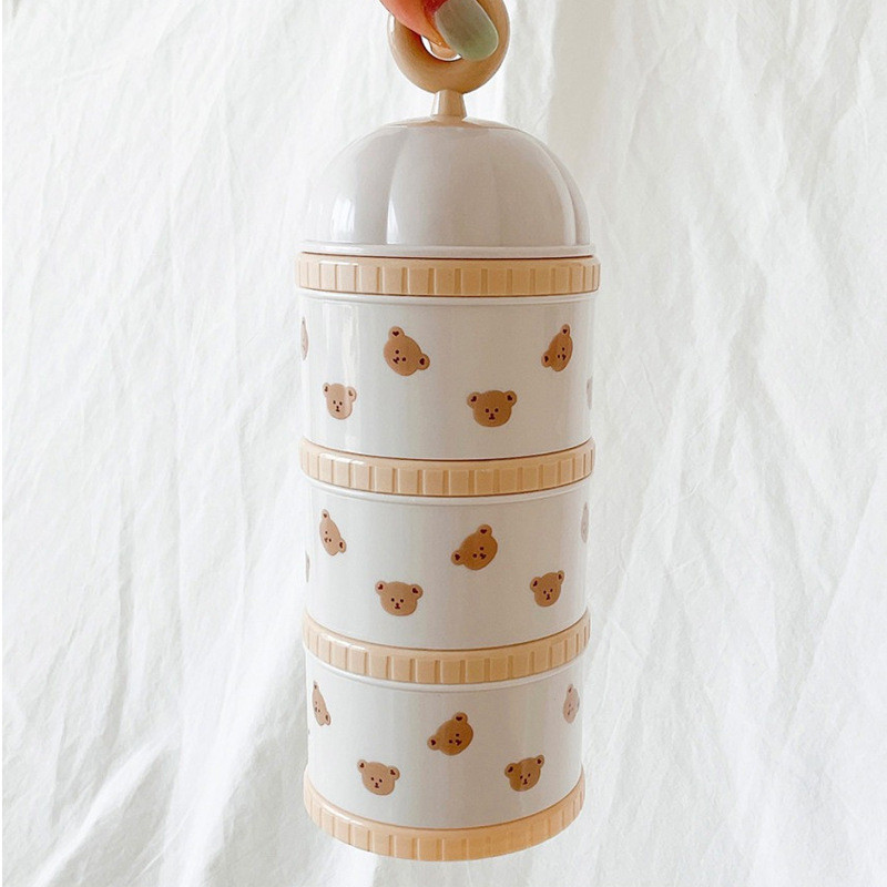 หมีน่ารักกล่องนมผงอุปกรณ์เสริม - Baby Food Category บทวิจารณ์และราคา