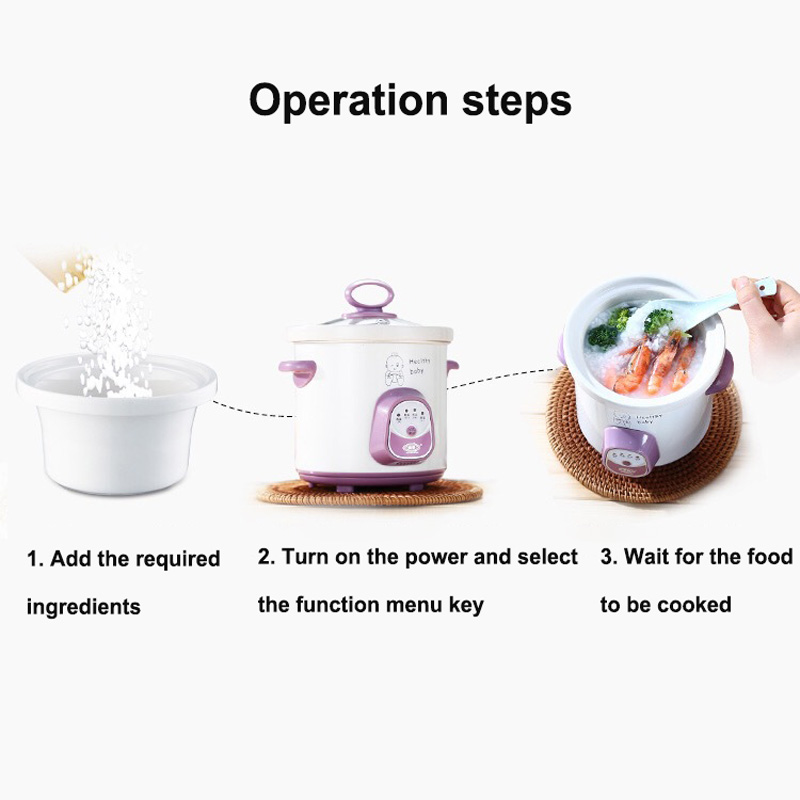 หม้อไฟฟ้าเซรามิกขนาด 0.7 ลิตร  - Baby Food Recipe Book บทวิจารณ์และราคา