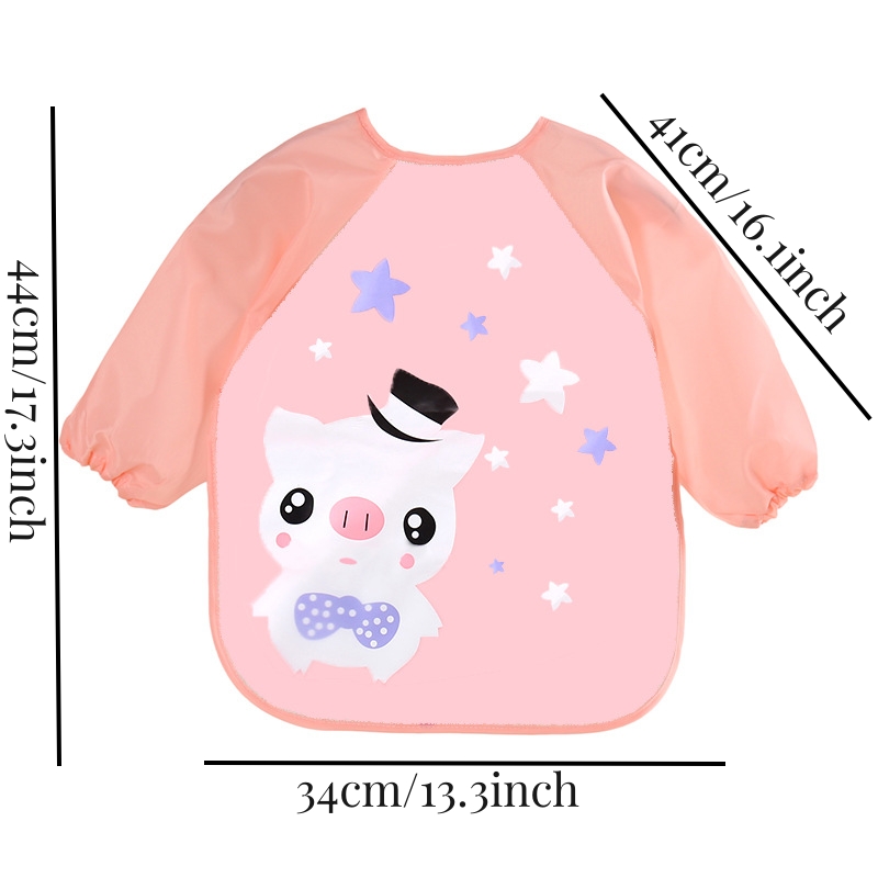 กันน้ํา EVA แขนยาวผ้ากันเปื้อน - Baby Food Apron บทวิจารณ์และราคา