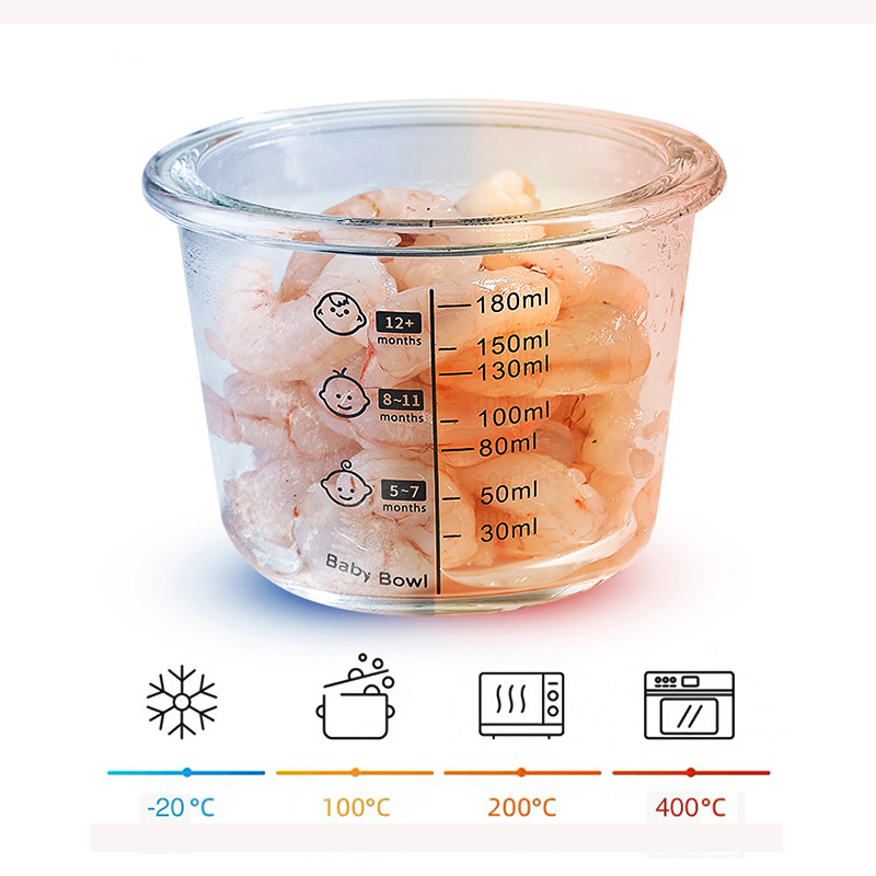 180ml แก้วเก็บอาหารเด็ก Jars พ - Baby Food Containers Glass บทวิจารณ์และราคา