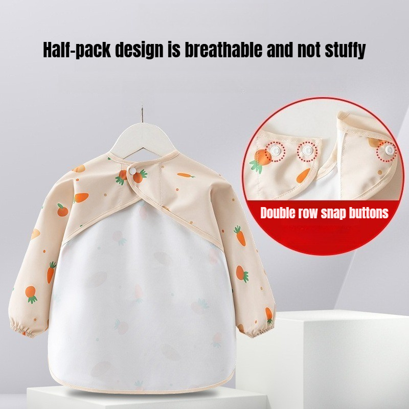 ผ้ากันเปื้อนเด็กแบบกันน้ำ แขนย - Baby Food Apron บทวิจารณ์และราคา