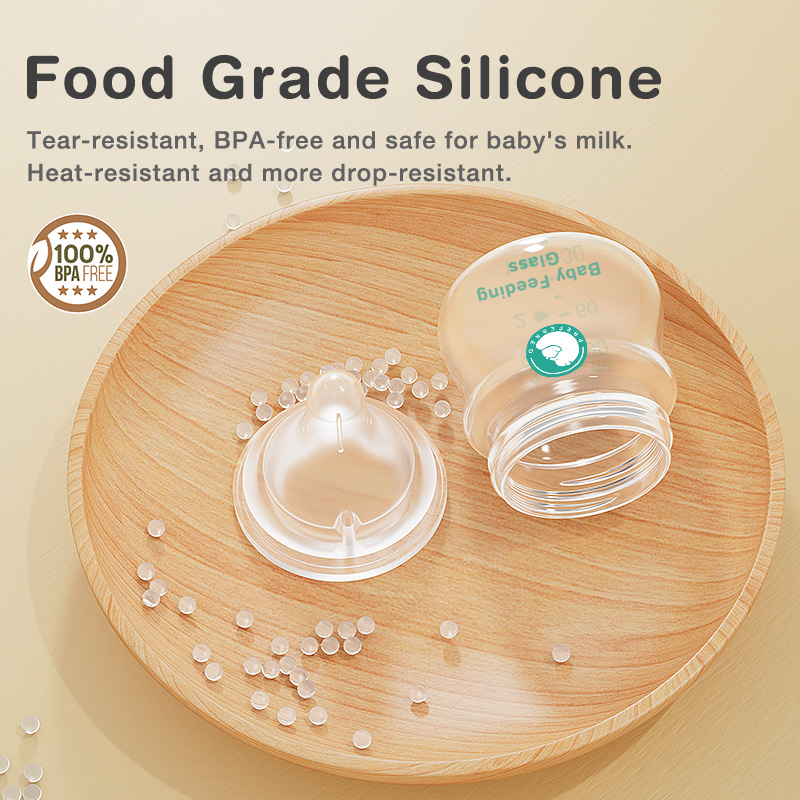 1PCS ทารกแรกเกิดขวดนม 90ML/160 - Baby Food Containers Glass บทวิจารณ์และราคา