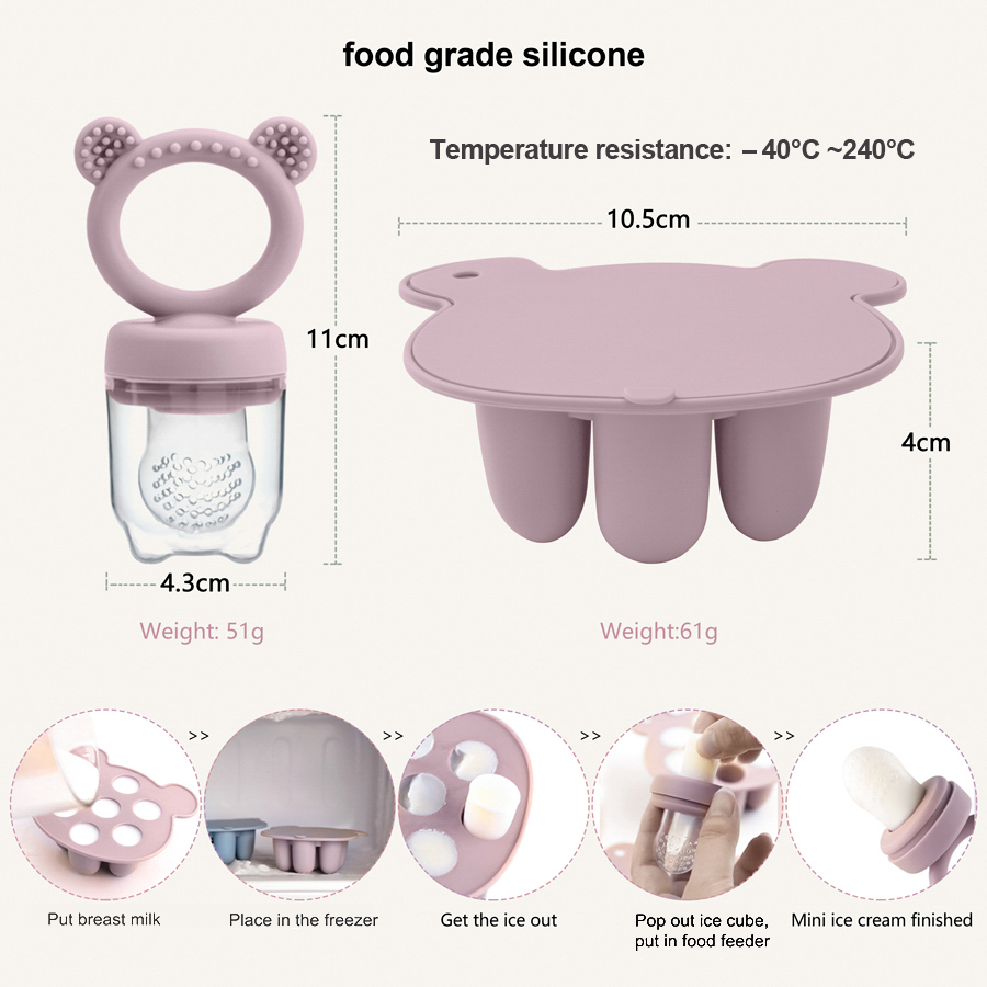 แม่พิมพ์ซิลิโคนทำไอศกรีมแท่งสำ - Baby Food Category บทวิจารณ์และราคา