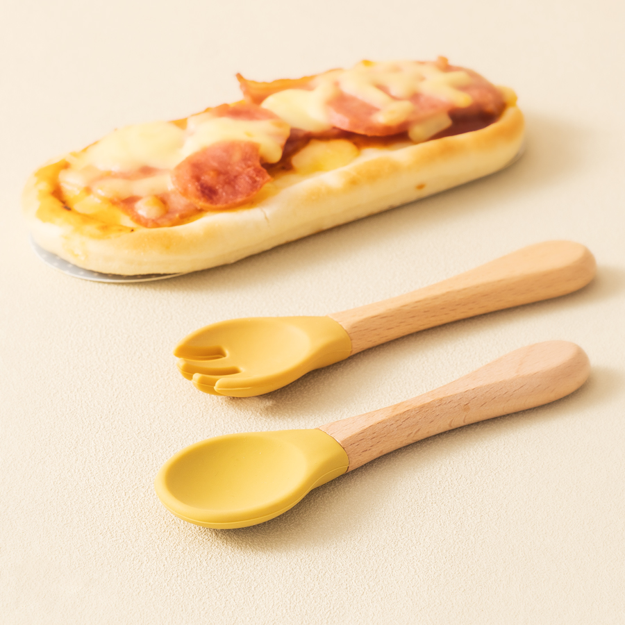 2PCS เด็กการเรียนรู้ช้อนชุดอาห - Baby Food Category บทวิจารณ์และราคา